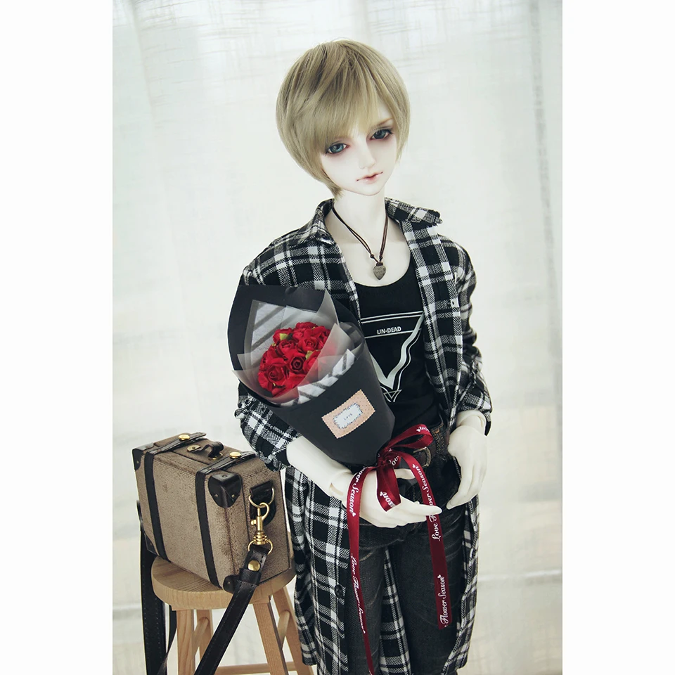 Cateleya BJD Кукла SD Кукла Одежда SD17 мужская длинная клетчатая рубашка