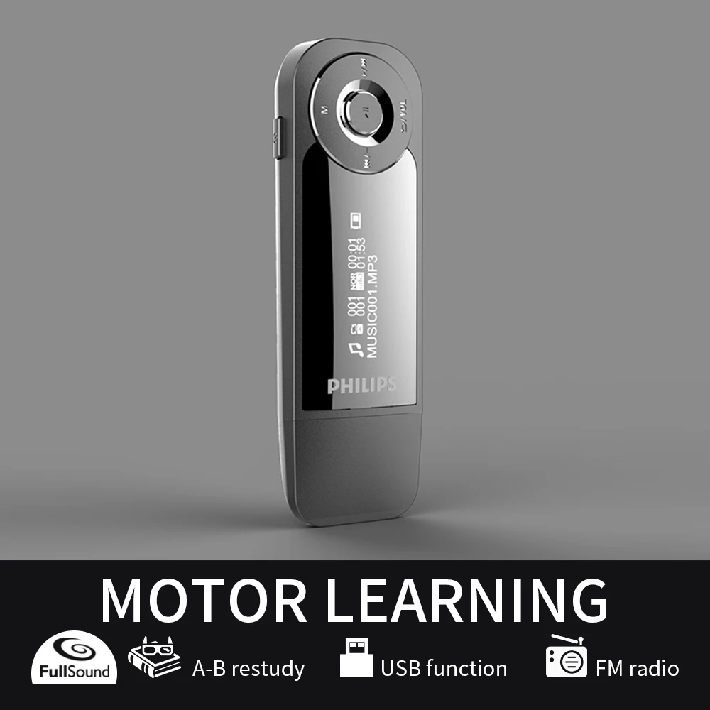 Philips Original 8GB MP3 Player MINI Sports Running Clip With Earphones FM Radio FLAC WMA MP3 Format Music Philips Original 8GB MP3 Player MINI Sports Running Clip With Earphones FM Radio FLAC WMA MP3 Format Music