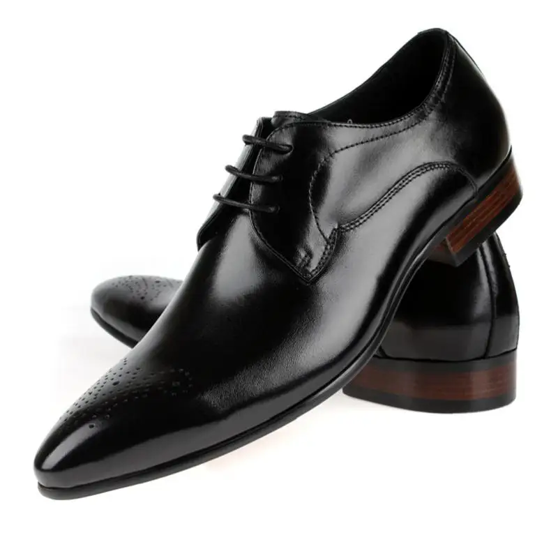 De Formal Se Apartamentos Negócios Couro Mycolen Homens Genuíno Chaussures Estilo Confortável Vestem Casamento Preto laranja Inglaterra Sapatos Para Masculinos PSgq0B
