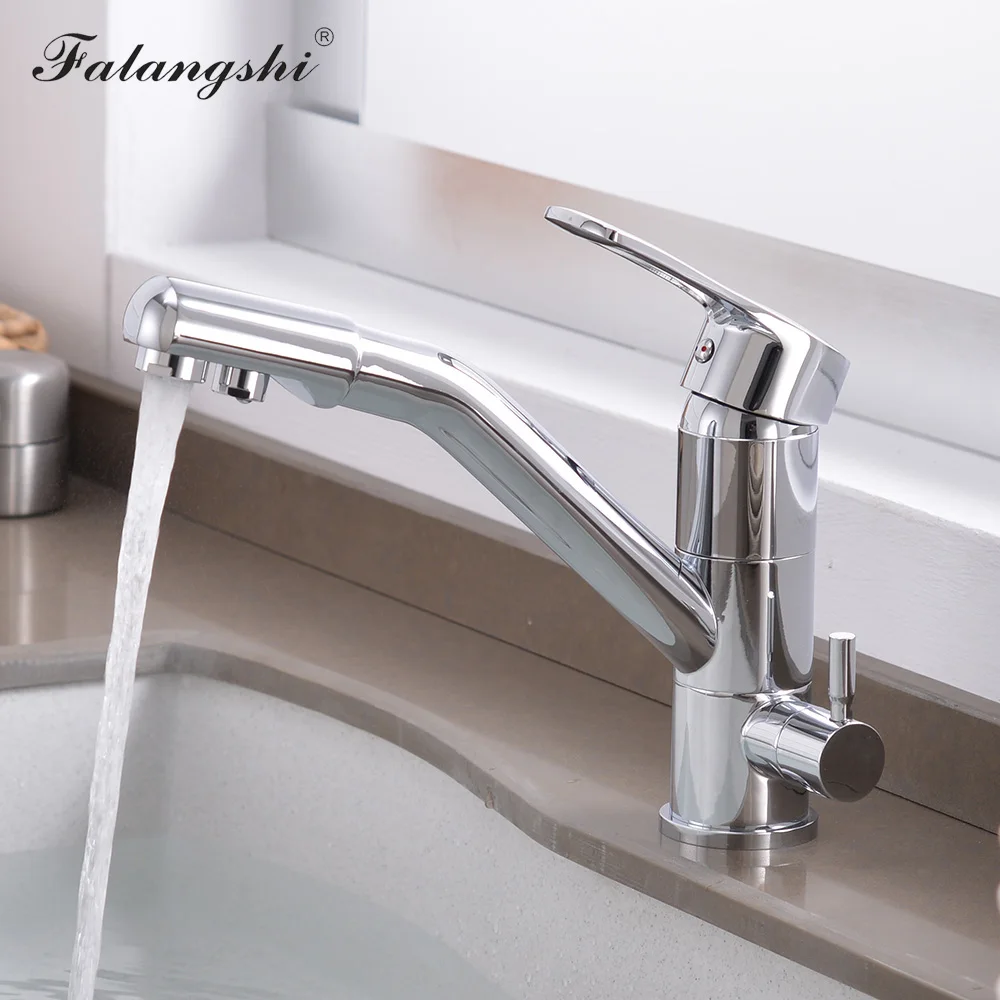  Kitchen Faucet Filter Water Swivel Drinking Faucet Dual Spout Purifier Kitchen Faucets Vessel Sink  - 33015101421
