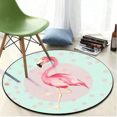 Фламинго напечатанный капитан круглый коврик для гостиной коврик мультяшный коврик для спальни ковер для детской комнаты