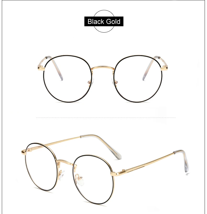 Ralferty, синий светильник, блокирующая оправа для очков, женские ретро круглые металлические очки, защитные очки, oculo de grau A8729