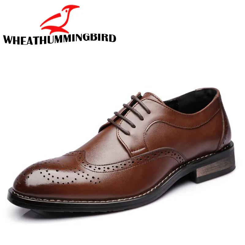 

Brand Fashion BIG SIZE 48 Men Leather Brogue Mens Flats Shoes Casual British Style oxfords Business Shoes Men Dress Shoes LK-40