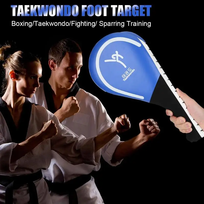 Тхэквондо мишень для ног PU Тхэквондо Sparring отскок губка Kick Target Blue Pad инструмент для ногтей Дети фитнес-оборудование для взрослых