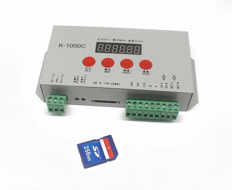 K-1000C APA102, SK6812, WS2812B, WS2811, SK9822 светодиодный 2048 Пиксели программный контроллер DC5~ 24 V