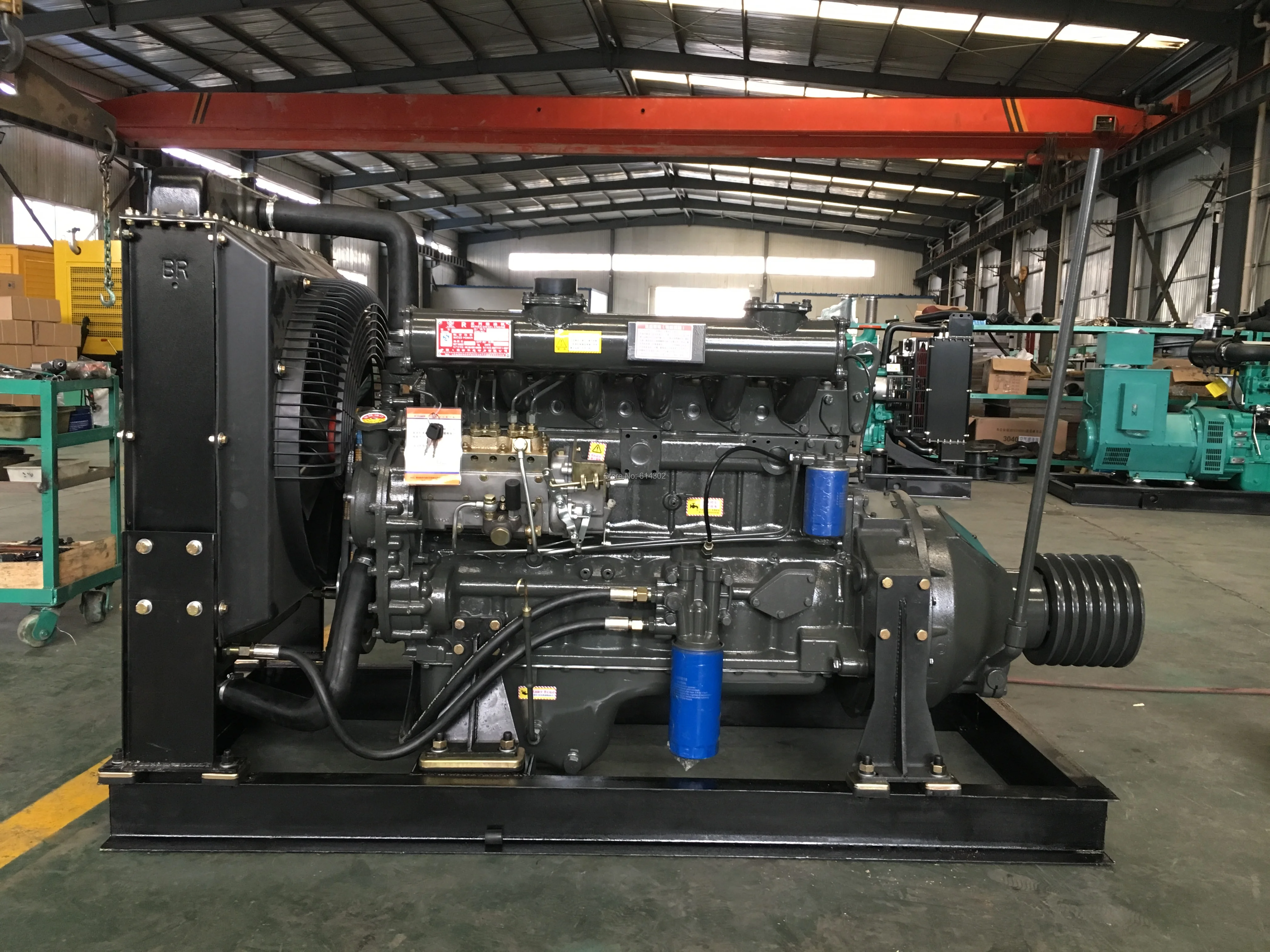 

R6105AZP 120kw/163Hp weifang fixed power diesel engine for Water Pump & fixed power Usage with clutch connecting