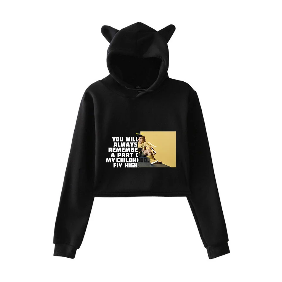  2019 Cameron Boyce in Women's Cat Ear Sweatshirt Popular Casual New Streetwear Harajuku Kpop Camero