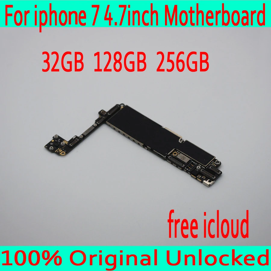 

32GB 128GB 256GB Factory unlocked for iphone 7 Motherboard without Touch ID,Original unlocked for iphone 7 Mainboard,Good Tested