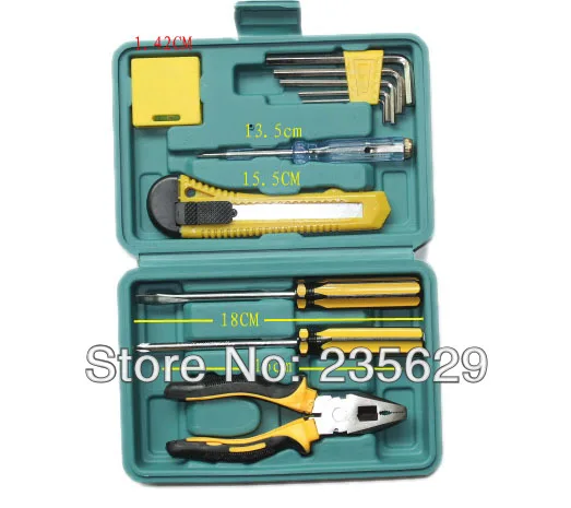 

Free Shipping, 12pc Household hardware tools,home tools kit, carpenter hardware tools set, hand tool sets