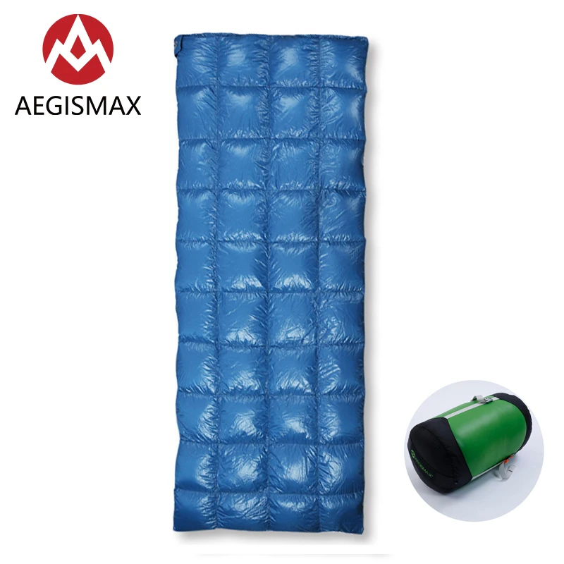 

AEGISMAX SPII Adult Outdoor Camping Envelope Type Three Season 650FP White Duck Down Sleeping Bag