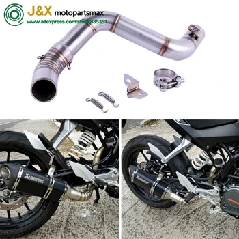 Motorcycle Exhaust Middle Pipe FOR Duke 125 200 250 390 2012-2016 Slip On