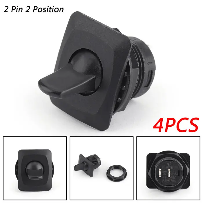 1PC R13-402A Areyourshop 1/4 шт. тумблер 2/3/4/6 Pin 2/3 позиции 6A/125VAC 3A/250VAC 10A/125VAC 6A/250VAC переключатели разъемы - Цвет: 1PC R13-402A