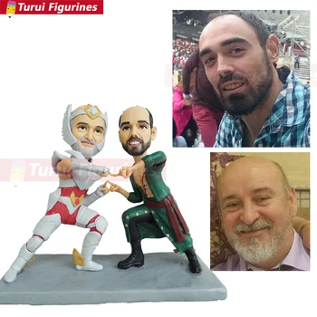 

custom mini figures real face saint seiya people figurine custom costume cartoon action figure mini statue polymer clay figure