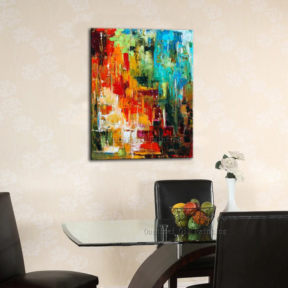 

Skills Artist Pure Hand-painted High Quality Abstract Painting On Canvas Beautiful Abstract Oil Painting For Home Decorative