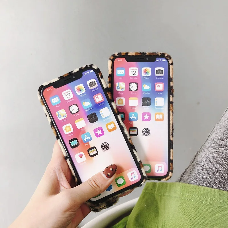 Luxury Leopard Print Wrist Band Case For iphone X Xr Xs Max 6 6S 7 8 Plus Swrist Strap Bracket Soft Protective Cover Case Coque (4)