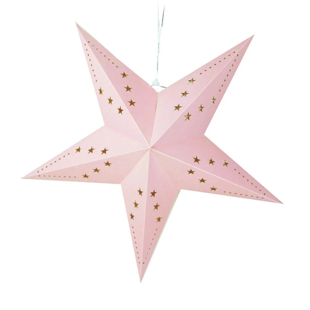 1 шт./компл. 60 см большой розовый Бумага фонарики в виде звезд для детей День рождения украшение для вечеринки в честь рождения ребенка праздничные вечерние поставки