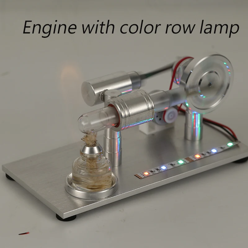 

Hot New Upgrade Air Stirling Engine Model Aluminum Alloy Generator Model Educational Science Toy Gift For Kid Children