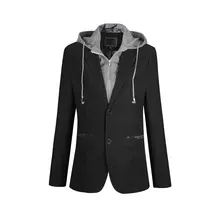 2015 High Fashion Men Casual Blazer Slim Fit Mens Hooded Blazer Jacket Mens Black Khaki Urban Blazers 2015 High Fashion Men Casual Blazer Slim Fit Mens Hooded Blazer Jacket Mens Black Khaki Urban Blazers