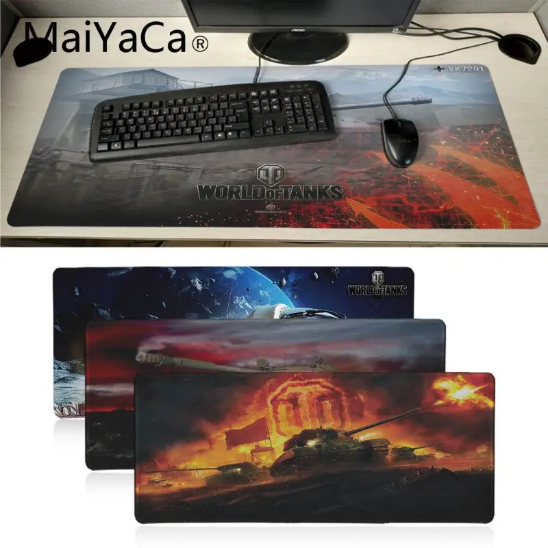 

Maiyaca World Of Tanks game Rubber Mouse Durable Desktop Mousepad anime Non-Slip Laptop Computer PC gaming mouse pad for cs go