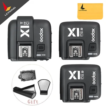 

Godox X1C 2.4G E-TTL Wireless Flash Transmitter+2*Receivers Set For Canon Camera With free gift