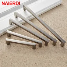 NAIERDI الألومنيوم سبائك المطبخ مقابض باب مقابض للخزانة مقابض أدراج باب خزانة ملابس مقابض باب نحى الحديثة نمط الأجهزة