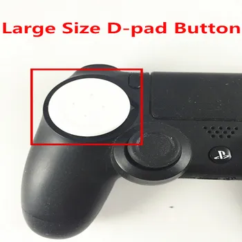 

2pcs Large White PS Flat Button Round D-Pad Cross Button Direction Key caps Covers for Sony Playstation 4 PS4 Controller Gamepad