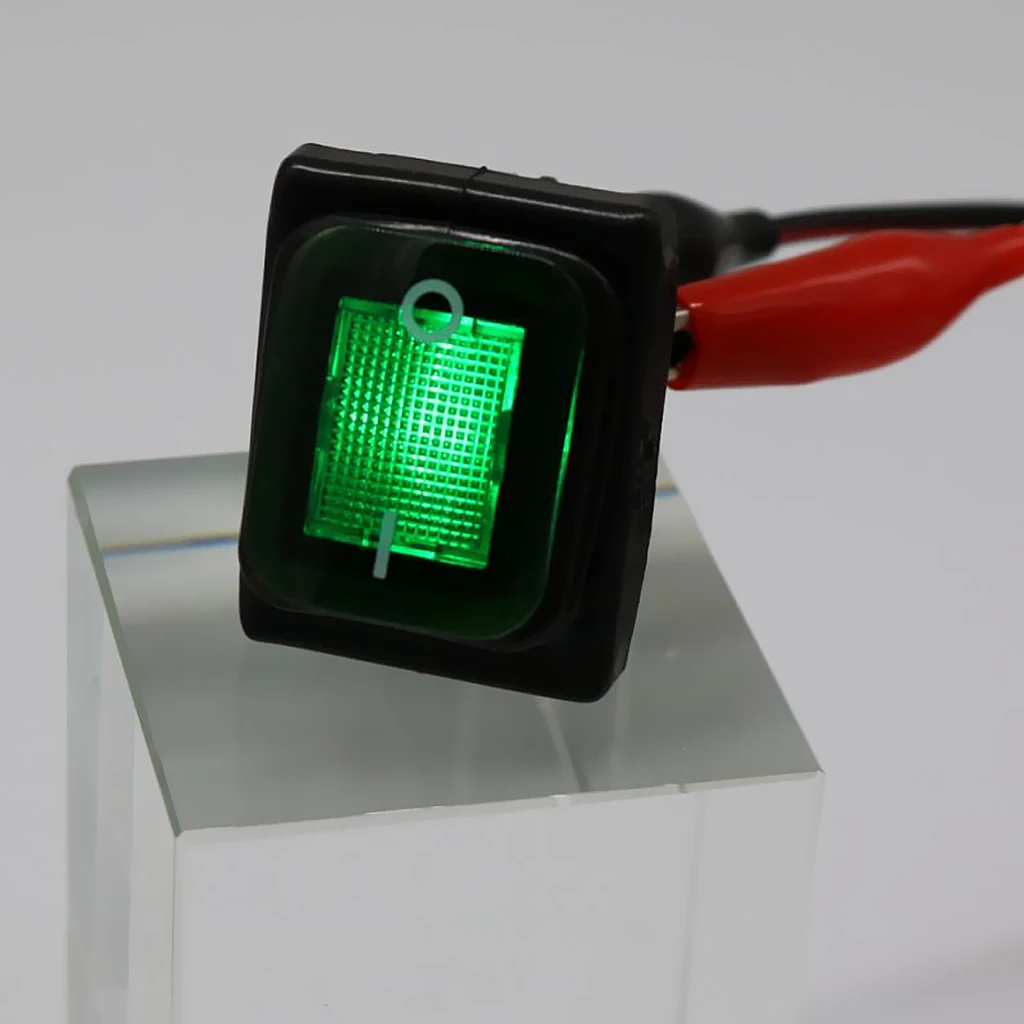 4 Pin On-Off Car Boat Lighted Rocker Toggle Switch Waterproof Protected Against Dust Low Pressure Water