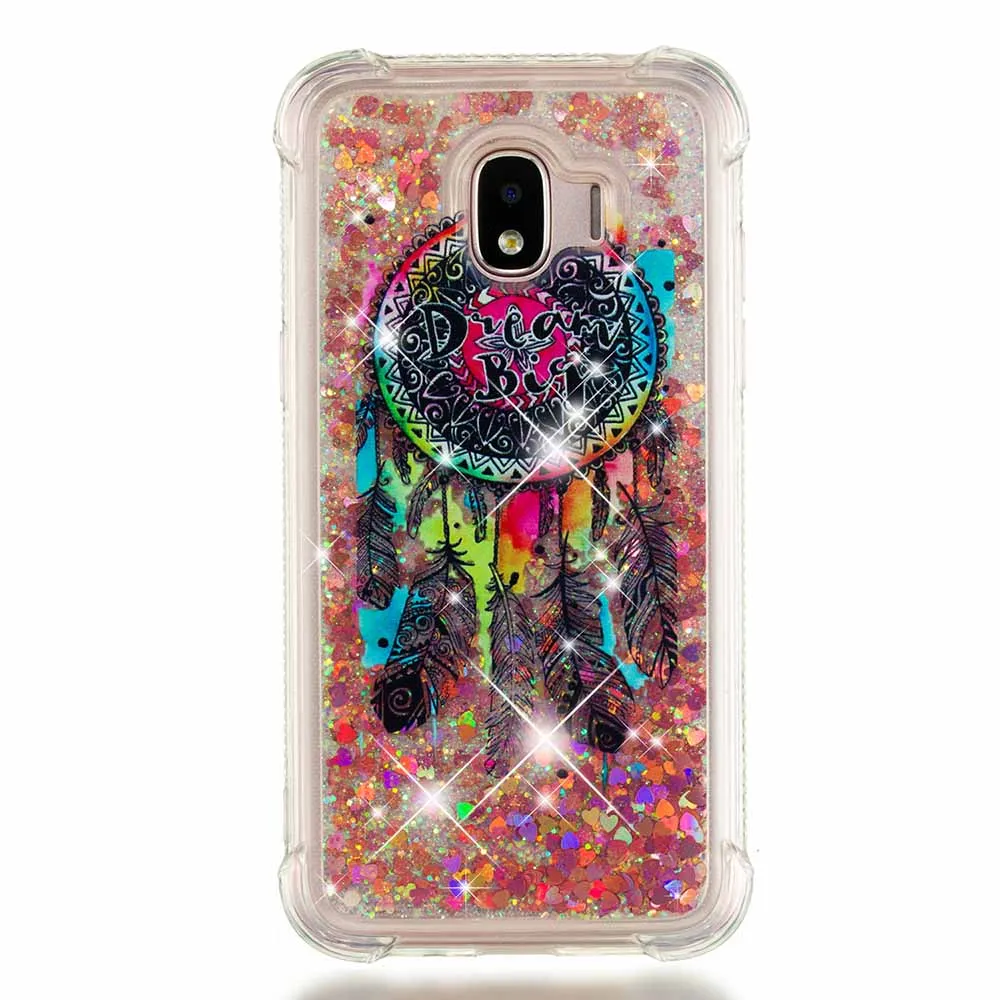 Big Dreamcatcher Блеск динамическая жидкость бампер чехол для samsung Galaxy A310 A510 A320 A520 A720 J120 J510 J710 J330 J530 J730 зыбучие пески чехол B31 - Цвет: Big Dreamcatcher