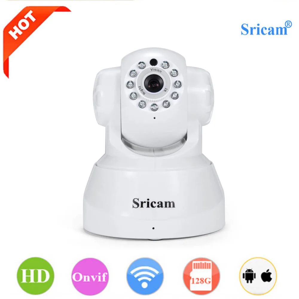 

Sricam SP012 IP Camera CMOS 720P HD Mini Baby Monitor WiFi Wireless Camera Alarm Night Vision Security Camera for Home