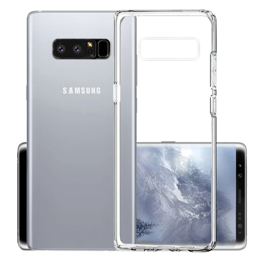 

TPU Anti knock Phone Cover Case For Samsung Galaxy S6 S7 Edge S8 Plus Note 8 Newest Ultra Thin Transparent Soft Silicone