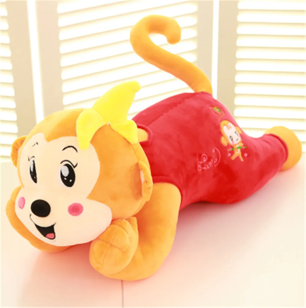 Fancytrader Large Stuffed Plush Lying Cartoon Monkey Toy Soft Anime Monkeying Doll 90cm 35inch 3 Colors Available7