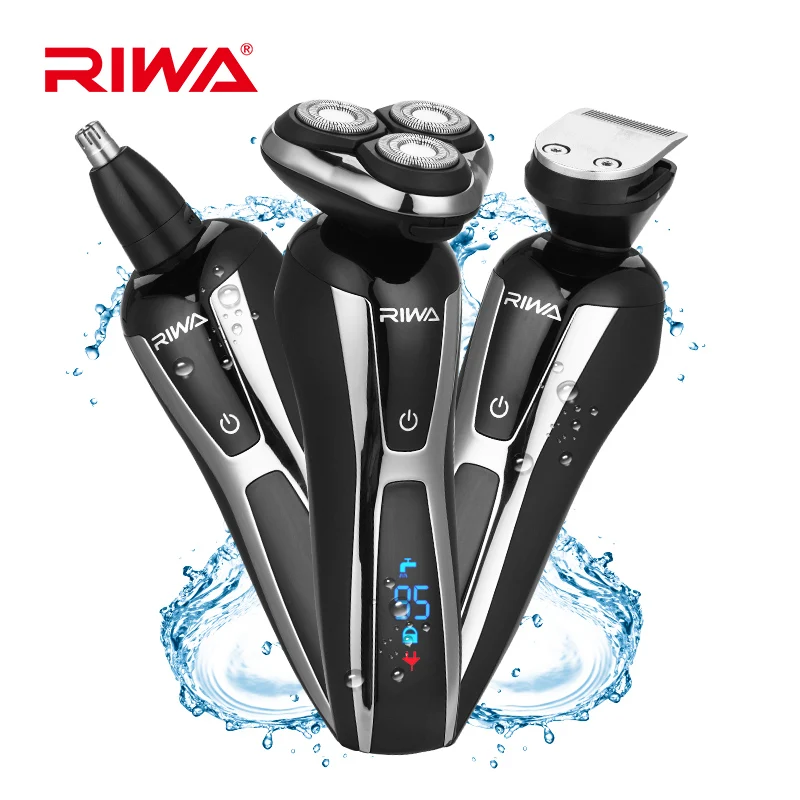 

3 In1 Electric Shaver Rechargeable Floating Triple Blade Washable Shaving Razors Face Nose Bread Sideburns Trimmer Hair Clipper