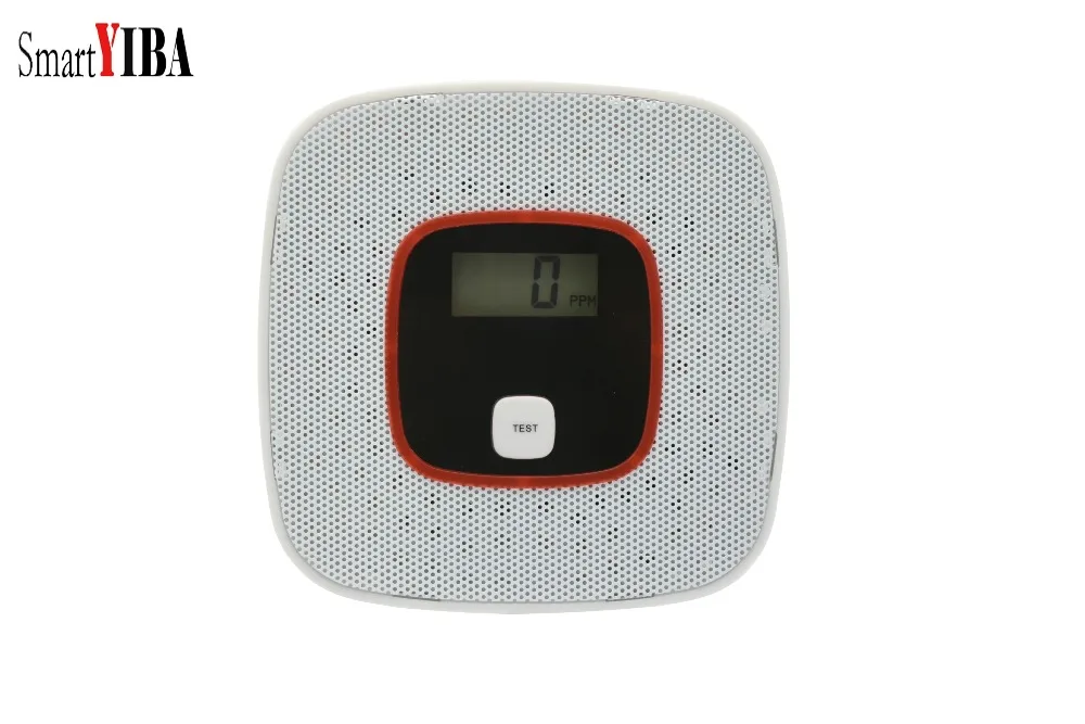 

SmartYIBA Battery-Operated 85dB Warning LCD Co Carbon Monoxide Detector Independent CO Gas Sensor Alarm Detector