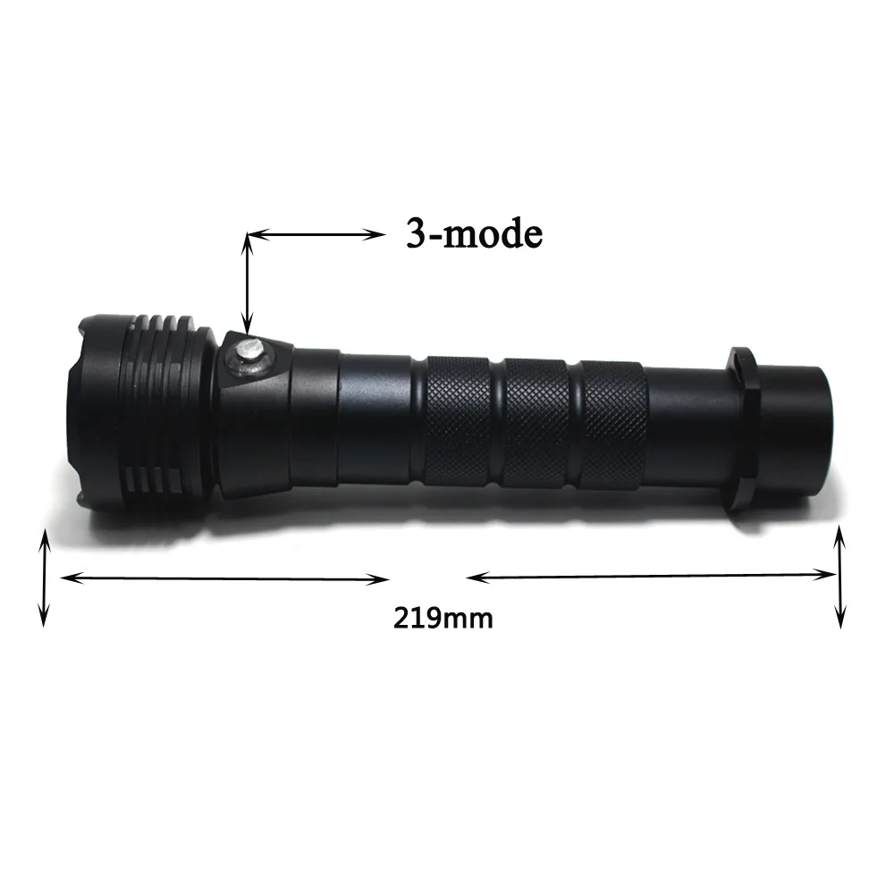  8000LM 3*XM-L2 LED Diving 80m Flashlight Waterproof Lantern Lamp Underwater Torch Light +2*26650 ba - 32880582129