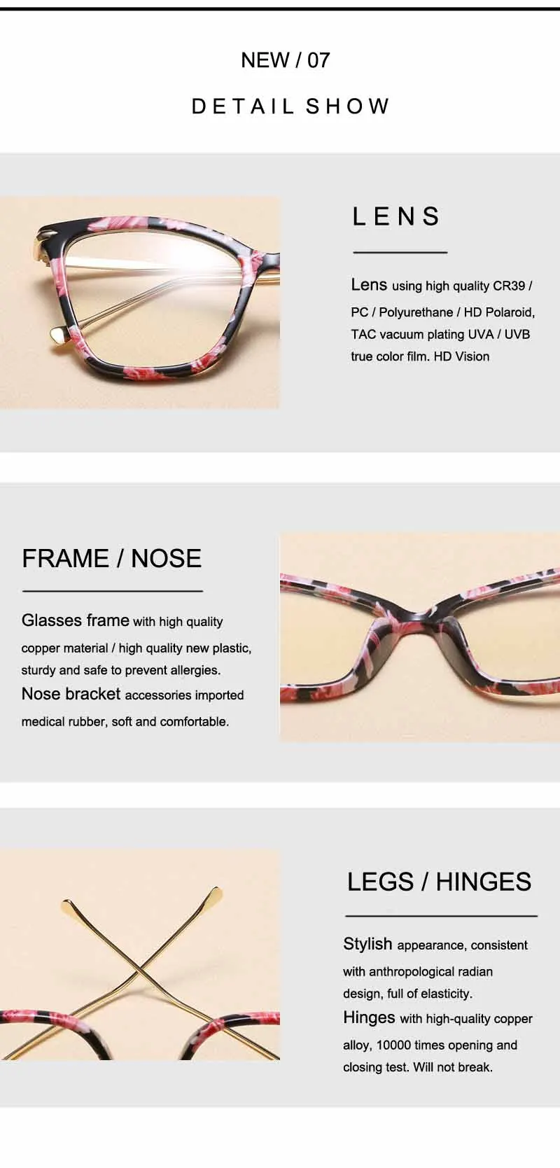 FEISHINI Black frame Cat Eye Glasses Frame Women brand Clear Lens Transparent Eyewear frames Ladies Myopia Nerd eyeglasses frame