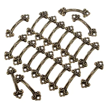 

MTGATHER 20PCs Handles Knobs Pendants Flowers For Drawer Wooden Jewelry Box Furniture Bronze Tone Handle Cabinet Pulls Hot Sale