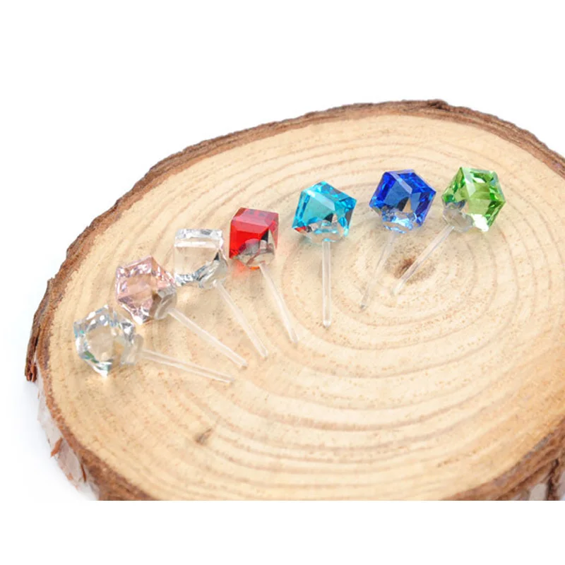 4Pairs Cute Bling Bling Cubic Crystal Stud Earring For Women Girls Rhinestone Earing With Stones Brinco Wedding Jewelry Gift 2