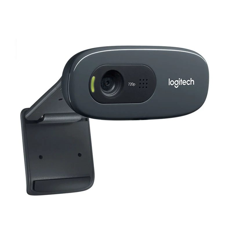 Logitech C270 HD USB 2,0 веб-камера Встроенный микрофон Бесплатный привод 3 мегапикселя компьютер веб-камера для онлайн-обучения дистанции