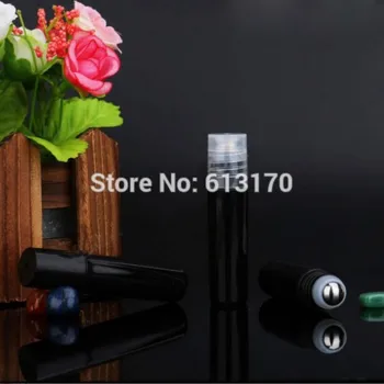 

5ml Roller Bottles,Steel bead,Black,Empty Roll on Bottle for Essential Oil,Perfume,Mini Sample Vials Cosmetic Packing