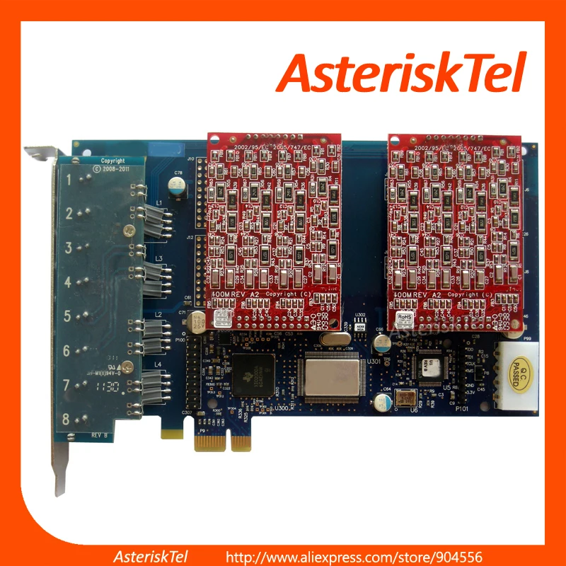 8 FXO Порты и разъёмы AEX800 карта PCI E карты digium Asterisk sangoma для звездочка VoIP шлюз АТС Issabel