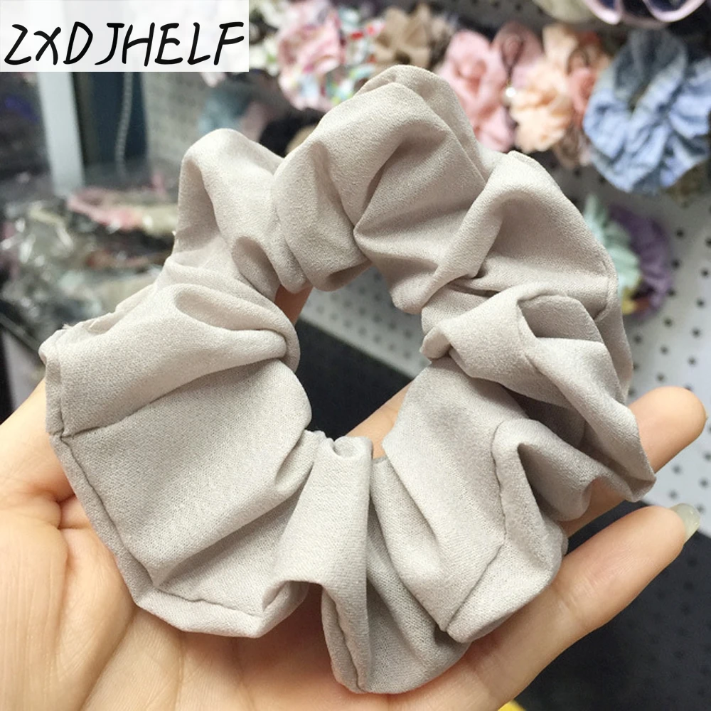 Murah Zxdjhelf Desain Klasik Wanita Rambut Accesorios Pelo Wanita Rambut Ikat Rambut Ekor Kuda Rambut Pemegang Tali Chiffon Headwear F020