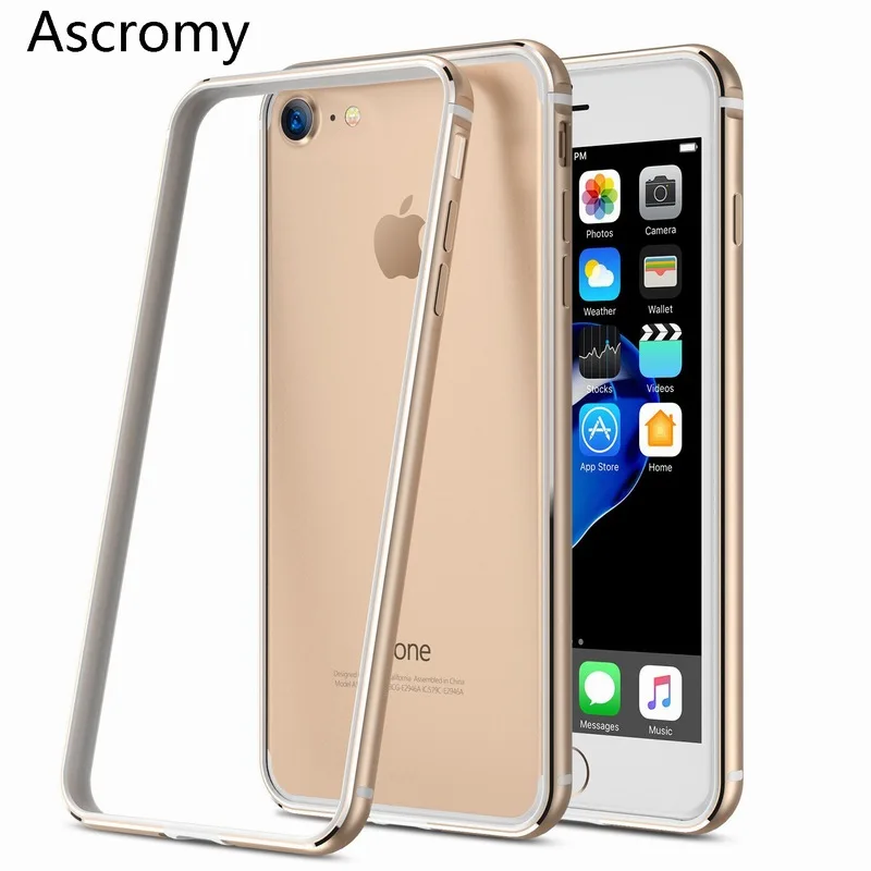 Ascromy For iPhone 6 Case Protective Aluminum TPU Hybrid Bumper Frame Silicone For iPhone 6s Plus 6 S 6plus Rubber Accessories (1)