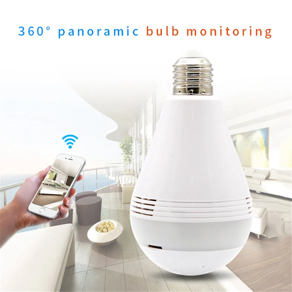 

Intelligent Surveillance Camera Wireless Bulb Network WiFi Phone Remote Security Against High-definition Night Vision Infrared