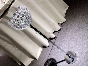 

Wholesale 60cm silver plate crystal globe iron candle hodler , christmas house candle holder, garden candle holder