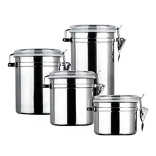 AsyPets из нержавеющей стали Герметичный банка кофе сахар чай контейнер для хранения еды-40