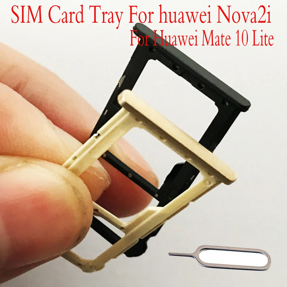 1 шт. держатель для sim-карты huawei nova 2i разъем адаптера две SIM-карты запасные части mate
