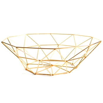 

Chic Metal Table Storage Basket Modern Minimalist Scandinavian Nordic Hollow Desk Storage Basket Organizer Decor
