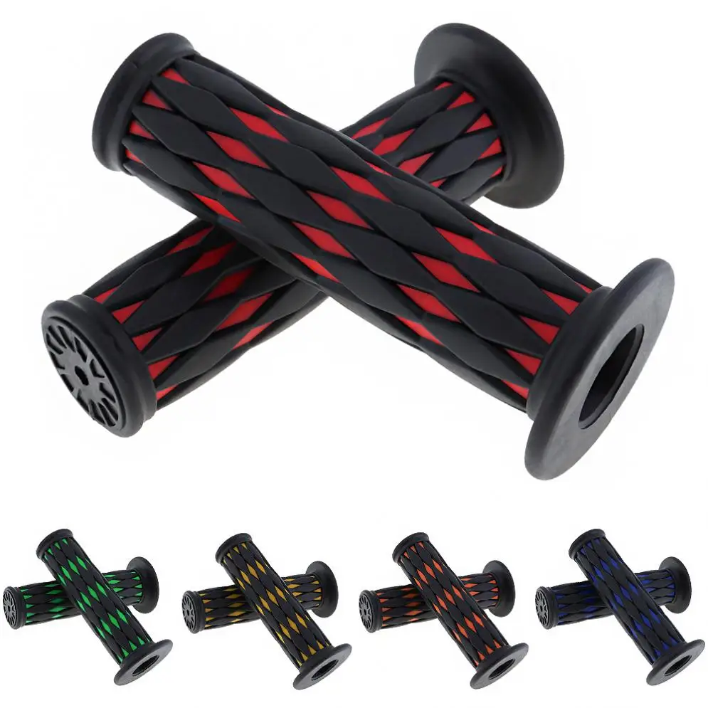 

1 Pair Soft TRP Motorcycle Handle Grips with Pattern and Antiskid Function for Motorcycle Motorbike Handlebar