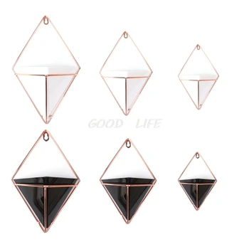 

Geometric Hanging Flower Pots Holder Garden Succulent Plants Decorations
