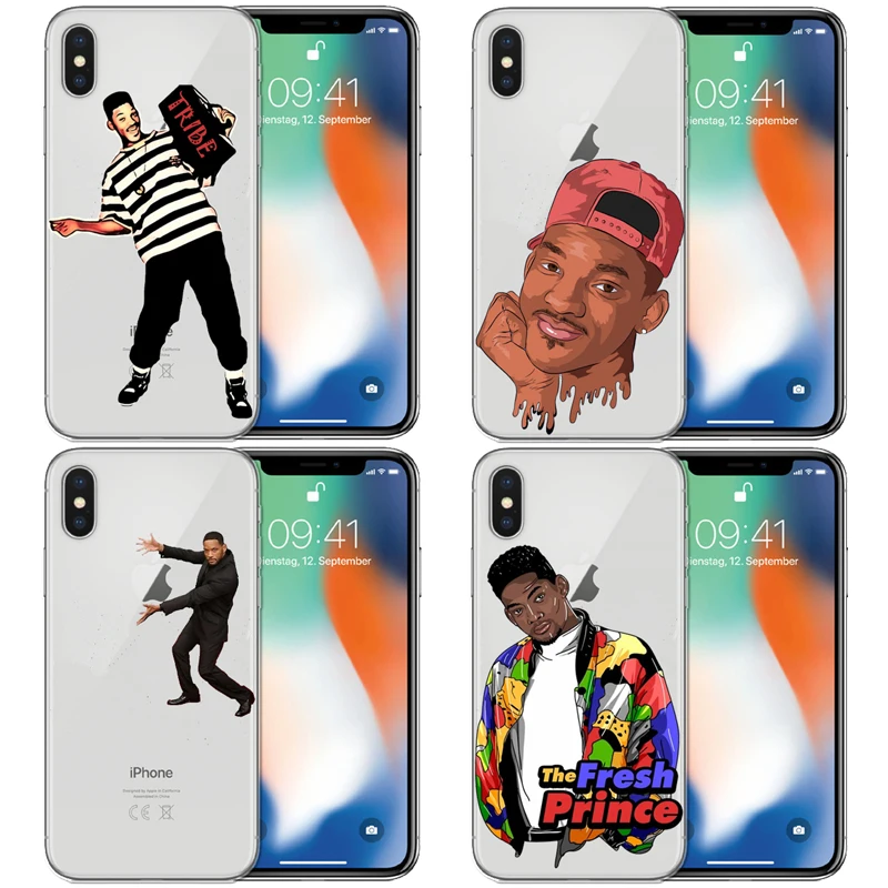 

Aladdin Will Smith Jr the Fresh Prince moda Tampa da Caixa Do Telefone Macio Fundas Coque para o iphone 5 8 7 6 Plus X XR XS MAX